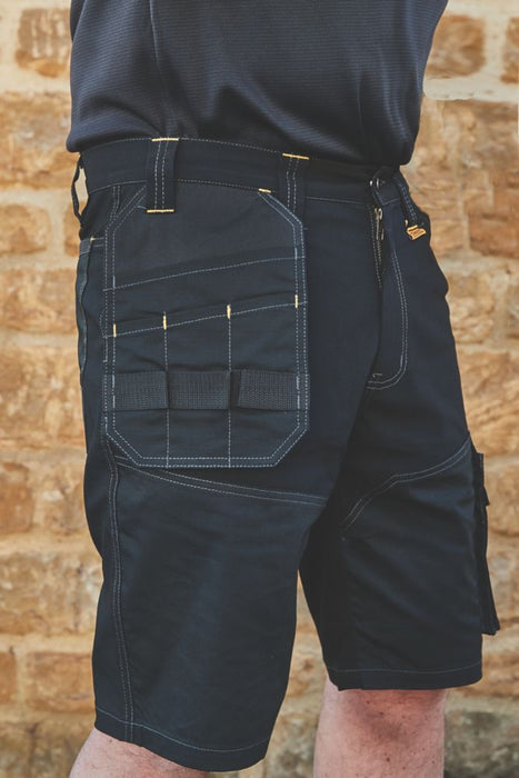 DeWalt Shelby, pantalón corto multibolsillo, negro (cintura 34")