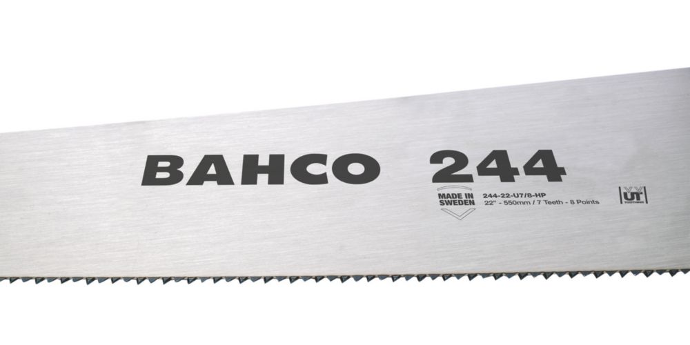 Bahco - Sierra de mano para madera de 7 dientes por pulgada, 20" (500 mm)
