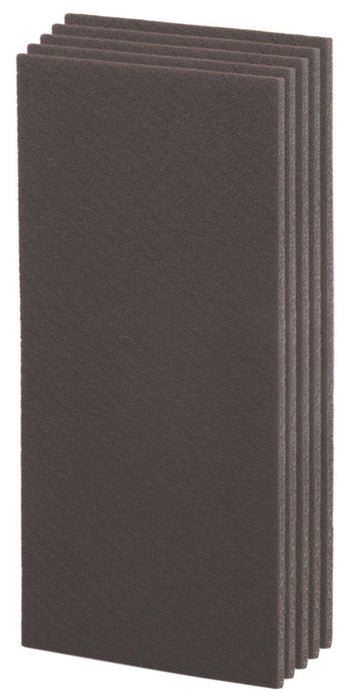 Patines de fieltro autoadhesivos rectangulares marrones Fix-O-Moll, 100 mm x 200 mm, pack de 5