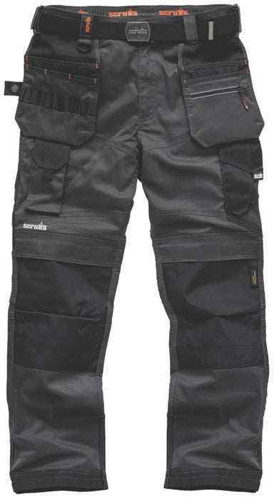 Scruffs Pro Flex Holster Work Trousers Graphite, Size 48, Length 76 cm