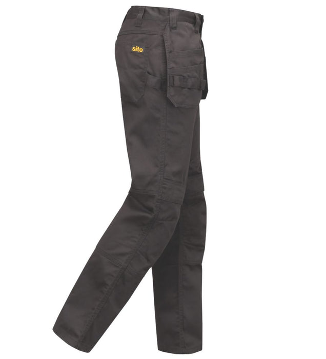Spodnie z kieszeniami kaburowymi Site Sember czarne W38 L32
