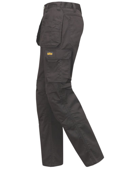 Spodnie z kieszeniami kaburowymi Site Sember czarne W38 L32