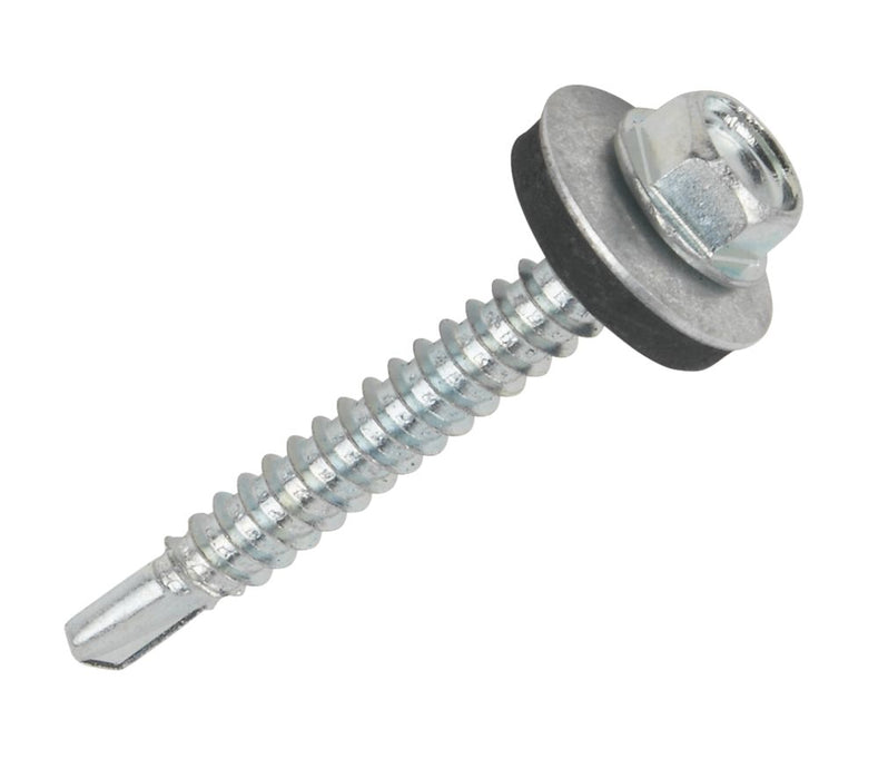 Easydrive  Flange Self-Drilling Screws with Washers 5.5mm x 55mm 100 Pack