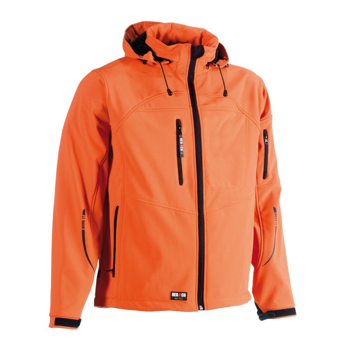 Herock Poseidon, chaqueta impermeable, naranja, talla XL (pecho 43")