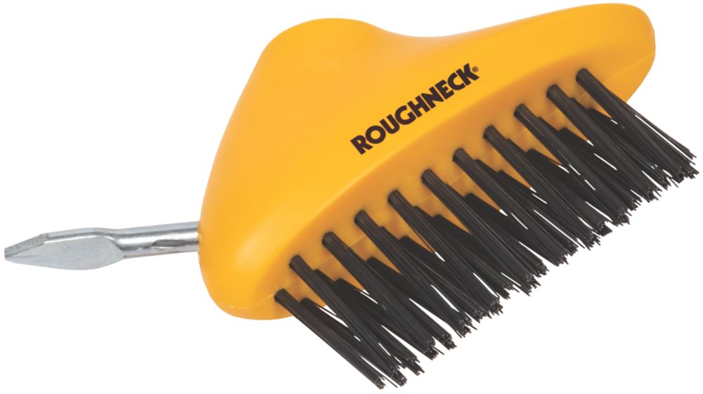 Roughneck - Cepillo de alambre para terrazas de plástico