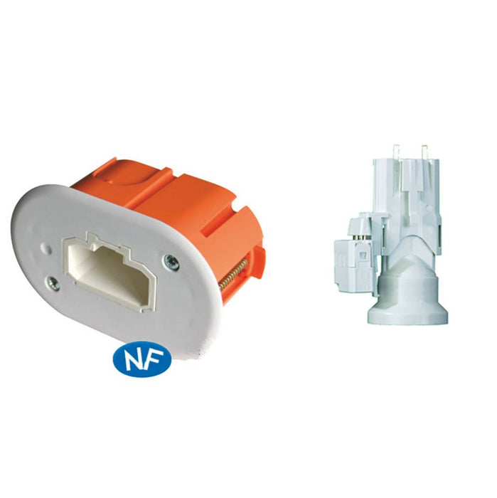 Capri  1-Gang Dry Lining Wall Lamp Kit & DCL Socket Drywall 40mm