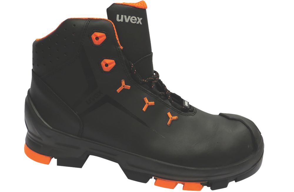 Uvex 2, botas de seguridad sin metal, negro, talla 11