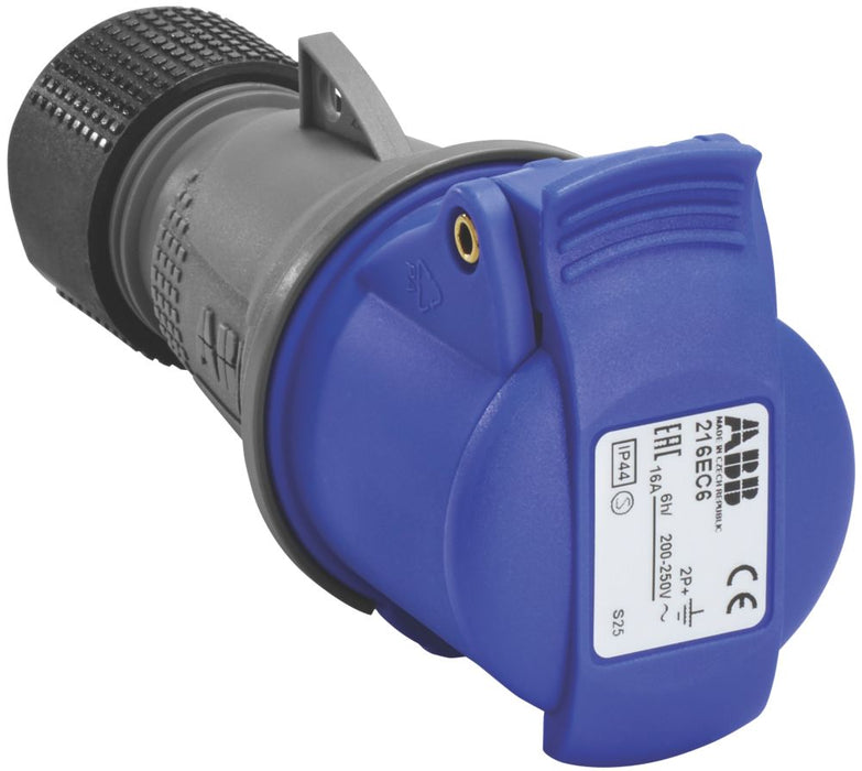 ABB 16A 2P+E Connector 250V — Screwfix EU