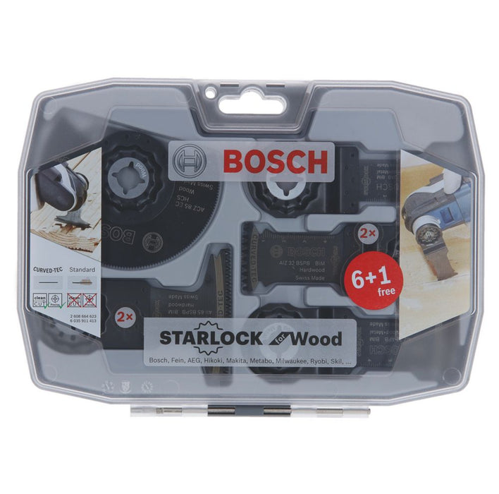 Bosch, hojas de corte multimaterial, juego de 7 piezas