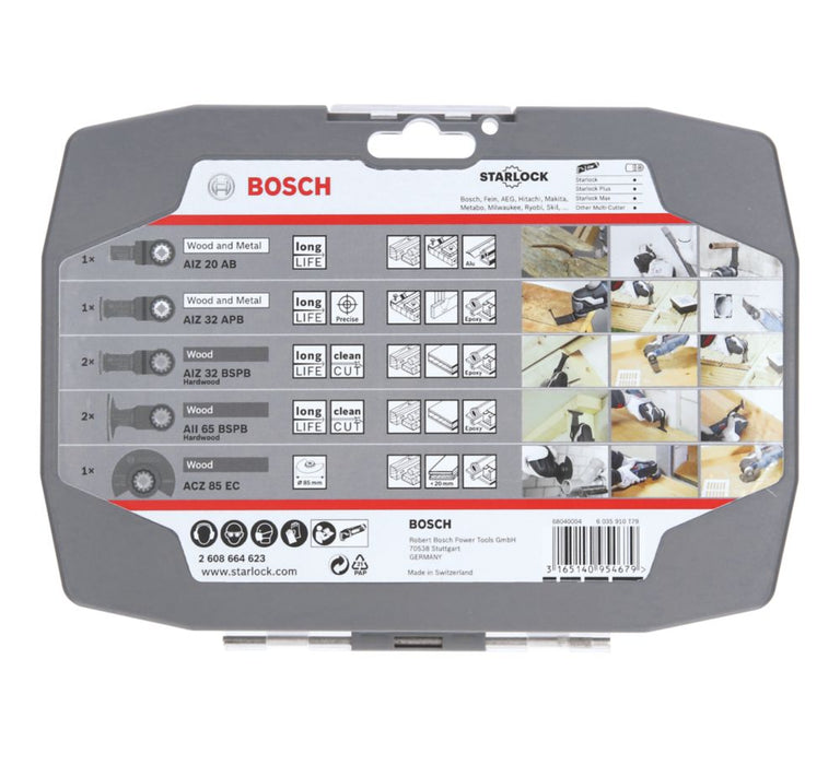 Bosch, hojas de corte multimaterial, juego de 7 piezas