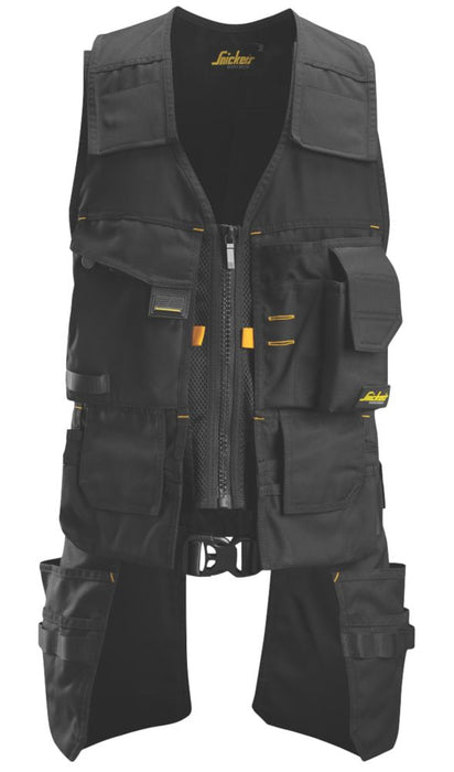 Gilet porte-outils Snickers AllRoundWork noir taille XL tour de poitrine 46"