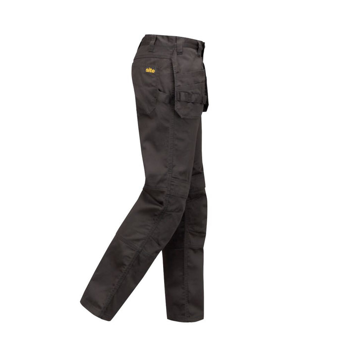 Spodnie z kieszeniami kaburowymi Site Sember czarne W34 L32