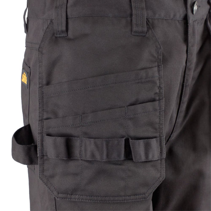 Site Sember, pantalón con bolsillos de pistolera, negro (cintura 34", largo 32")