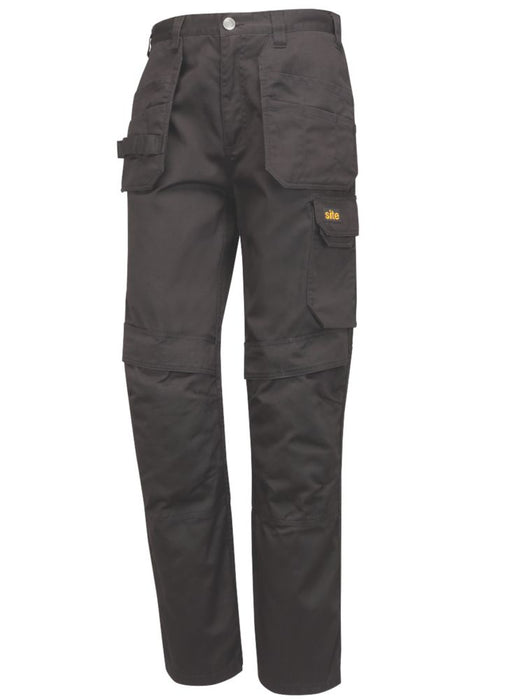 Spodnie z kieszeniami kaburowymi Site Sember czarne W34 L32