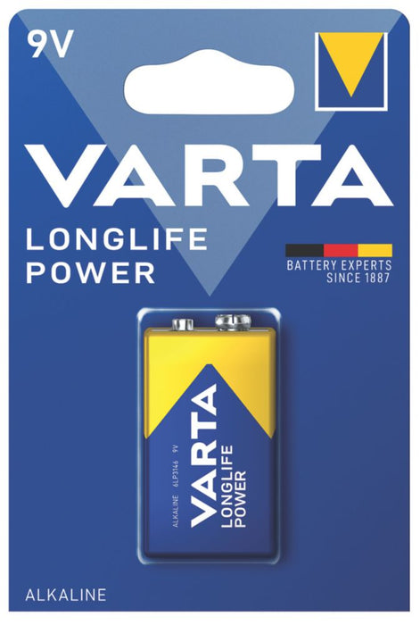Pile 9V puissante et longue durée Varta