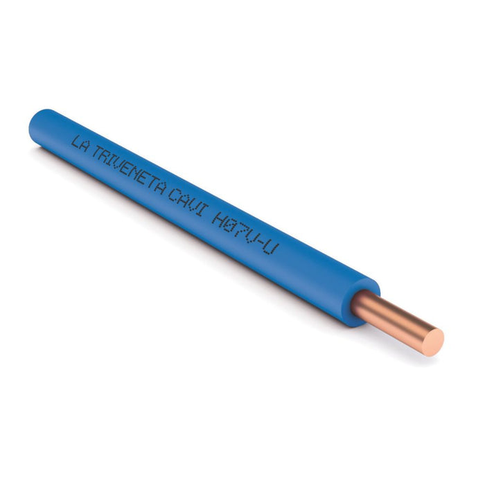 Cable de conducto H07VU, 1 conductor, 1,5 mm², azul, bobina de 100 m