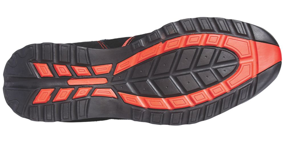 Site Coltan, zapatillas de seguridad, negro/rojo, talla 10