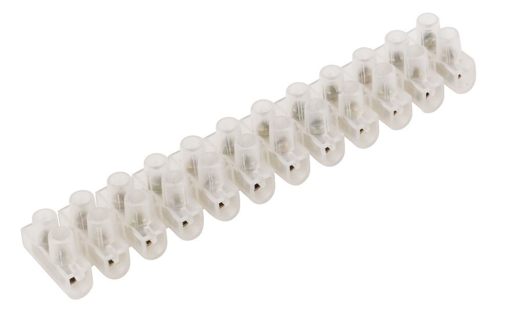 3A 12-Terminal Terminal Strips 10 Pack — Screwfix EU