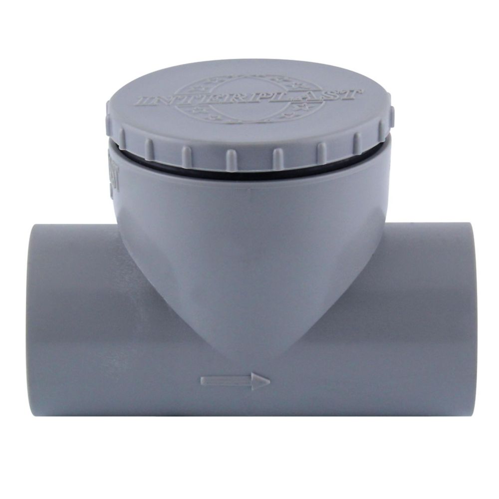 Fitt Solvent Weld Check Valve 32 x 32mm Grey — Screwfix EU