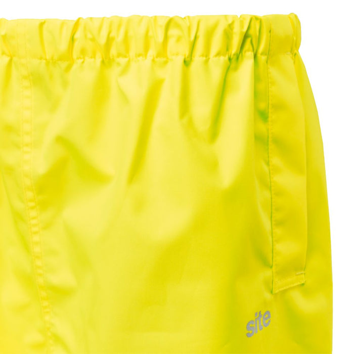 Spodnie ostrzegawcze ochronne z elastycznym pasem Site Huske żółte L W26 L44