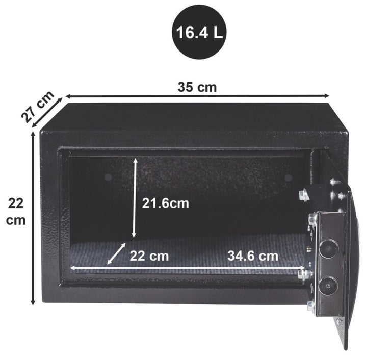 Master Lock X055ML - Caja de seguridad de combinación electrónica de 16,4 l