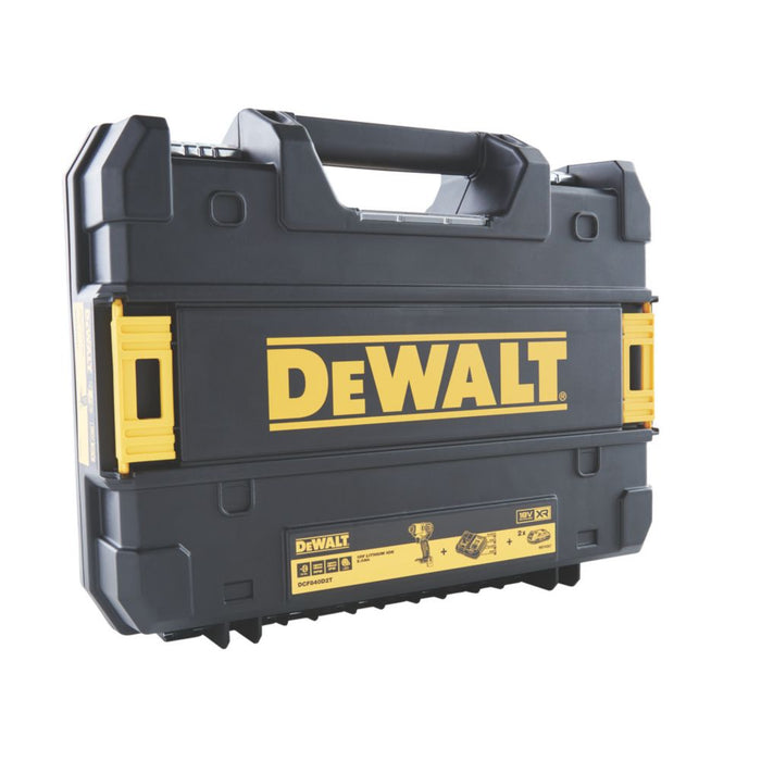 DeWalt - Atornillador de impacto inalámbrico sin escobillas DCF840D2T-QW de 18 V con 2 baterías XR de iones de litio de 2 Ah