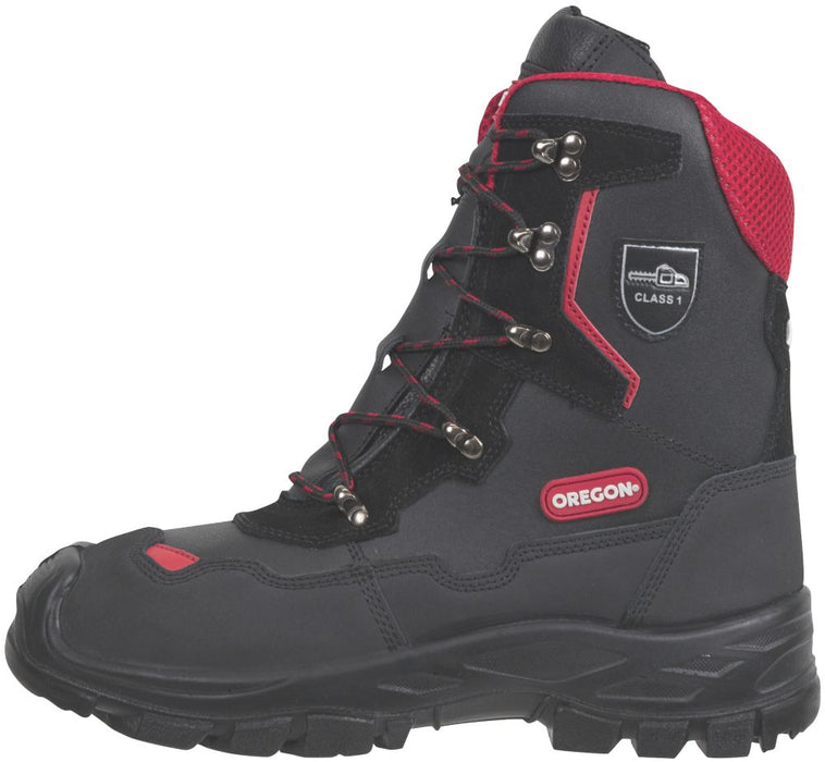 Chaussures de sécurité montantes pour le tronçonnage Oregon Yukon noires pointure 47