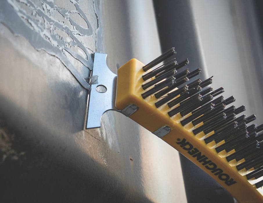 Roughneck - Cepillo de alambre de acero al carbono y agarre cómodo