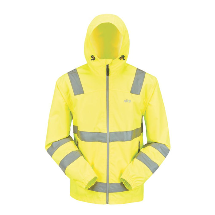 Site Harvell, chaqueta de alta visibilidad ligera, amarillo, talla M (pecho 49")