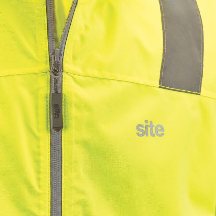 Site Harvell, chaqueta de alta visibilidad ligera, amarillo, talla M (pecho 49")