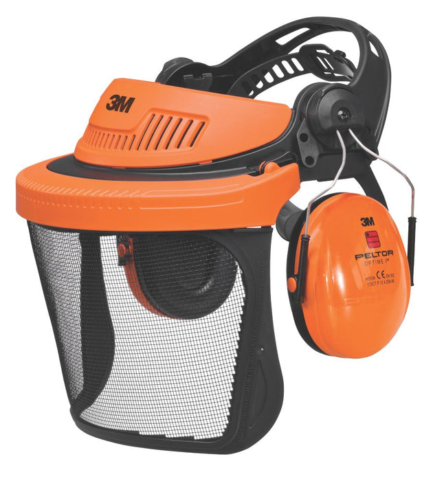 3M Peltor G500 Forestry Combination with Ear Defenders & Visor BlackOrange