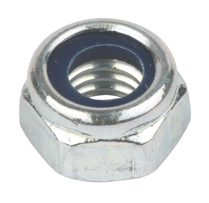 Easyfix BZP Steel Nylon Lock Nuts M6 100 Pack