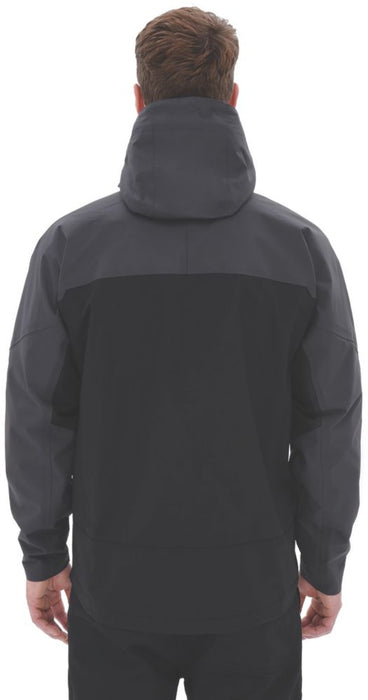 Site Ninebark, chaqueta impermeable, gris/negro, talla M (pecho 39")