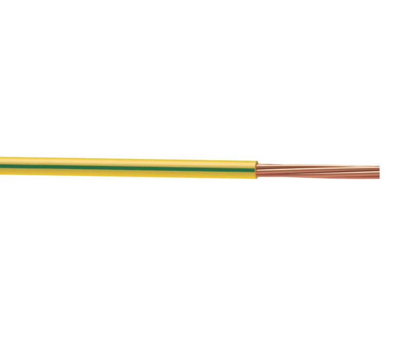Przewód do rurki kablowej Time 6491X 10 mm² 1-żyłowy zielono-żółty bęben 50 m