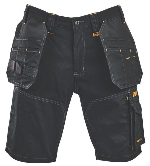 DeWalt Shelby, pantalón corto multibolsillo, negro (cintura 38")