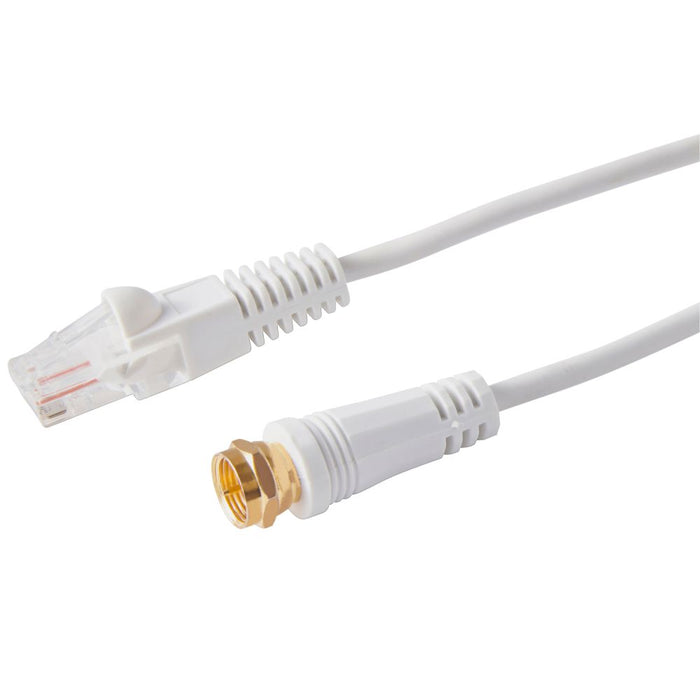 RJ45 to F-Type (Male) Audio & Video Cable 2m