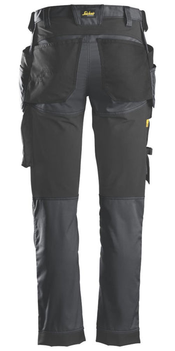 Pantalon extensible Snickers AllroundWork gris / noir tour de taille 30" longueur 32" 