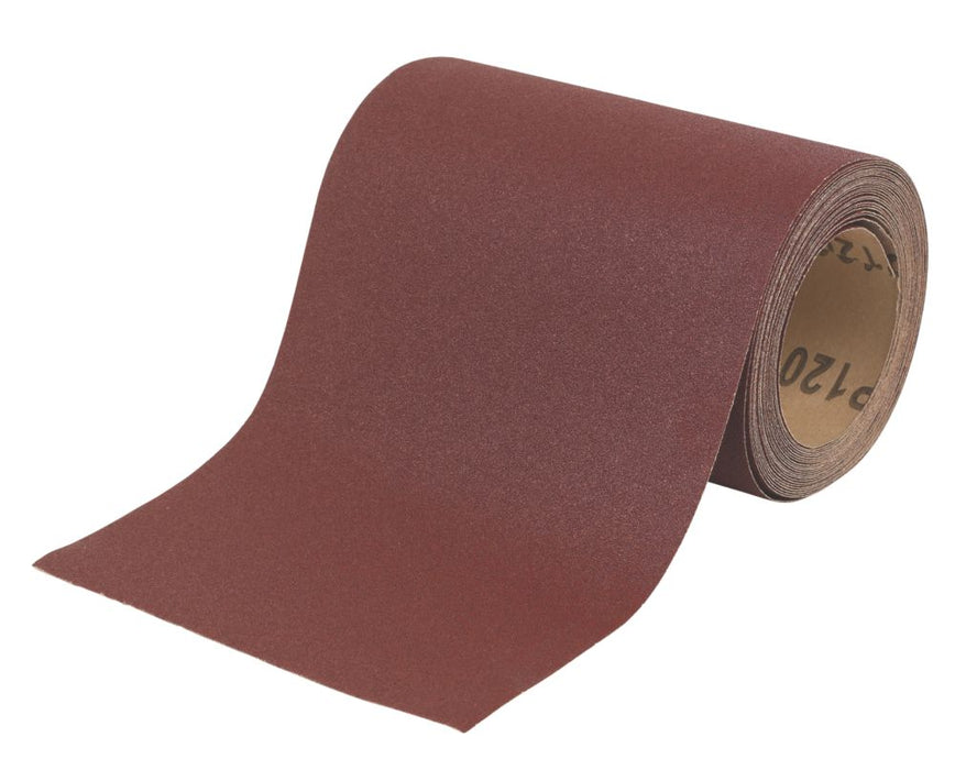 Rolka papieru ściernego Flexovit nieperforowana 5 m x 115 mm o ziarnistości 80