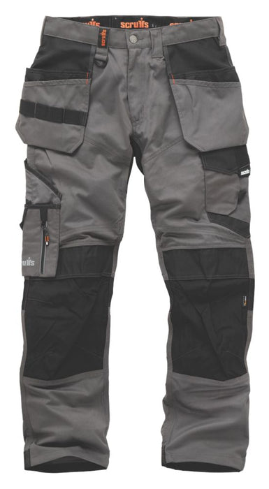 Pantalon de travail Trade Holster Scruffs, graphite, taille 40, longueur 79 cm