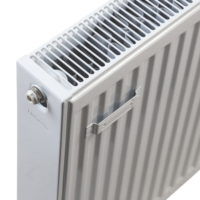 Radiateur eau chaude à double panneau Flomasta type 22 600 x 800mm blanc