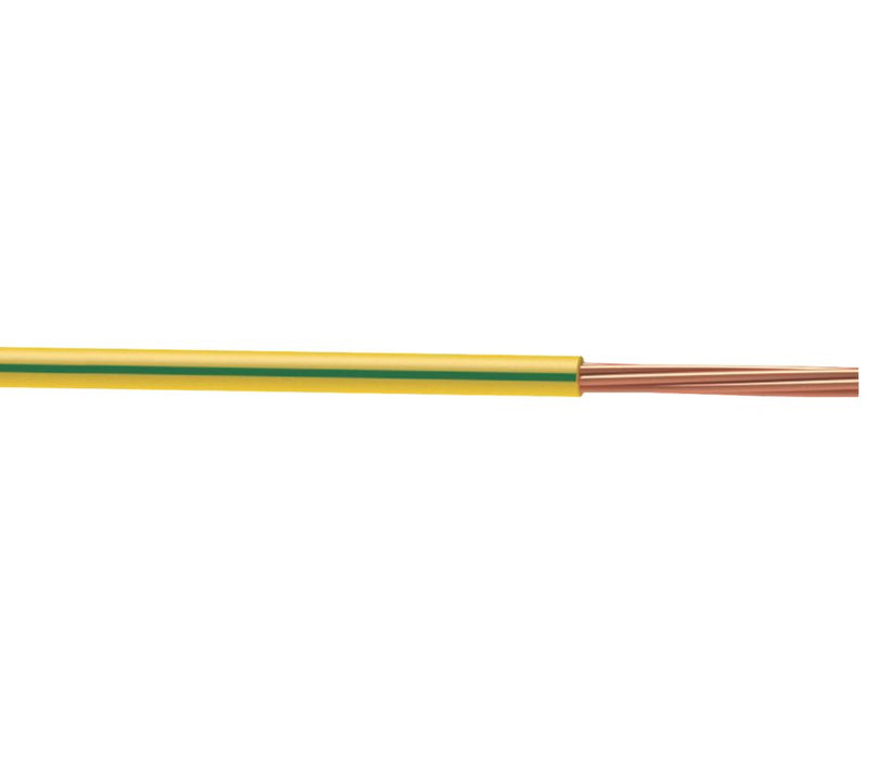 Przewód do rurki kablowej Time 6491X 6 mm² 1-żyłowy zielono-żółty zwój 10 m
