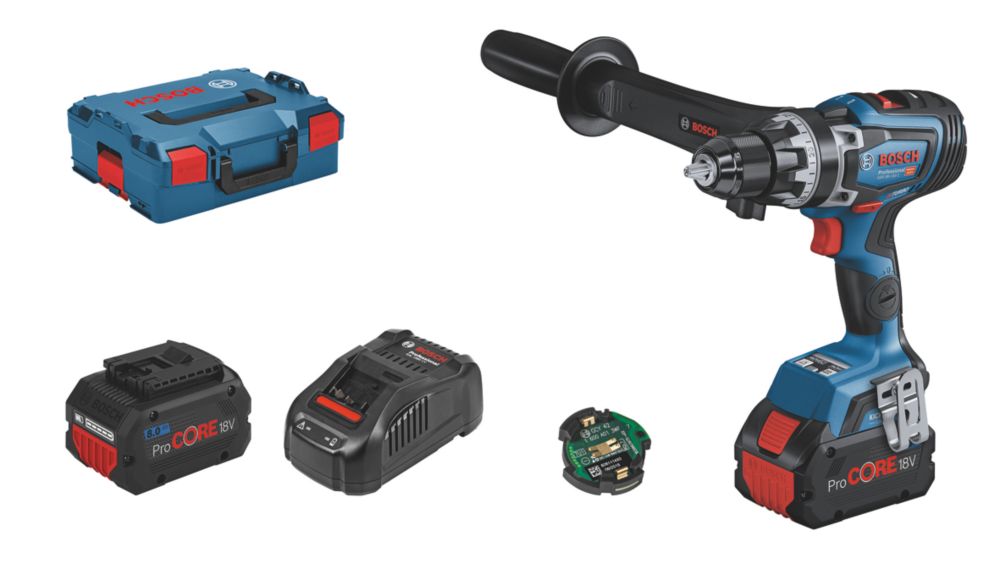 Bosch - Taladro atornillador inalámbrico sin escobillas de 18 V con 2 baterías ProCORE de iones de litio de 8,0 Ah