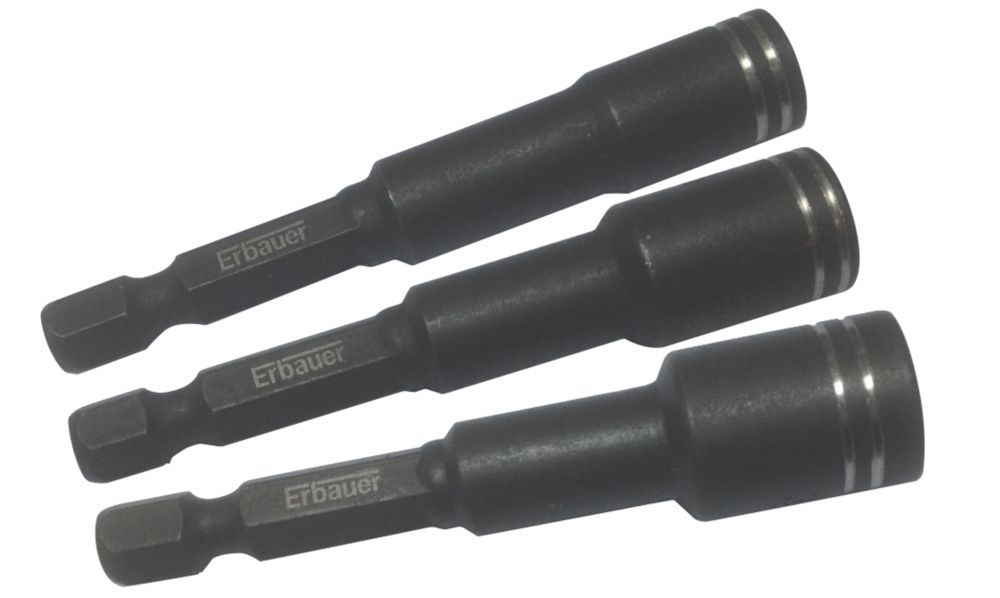 Erbauer Impact Hex Nut Driver Set 3 Pack