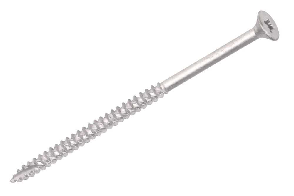 Turbo Outdoor  PZ Double-Countersunk Thread-Cutting Multipurpose Screws 5mm x 100mm 100 Pack
