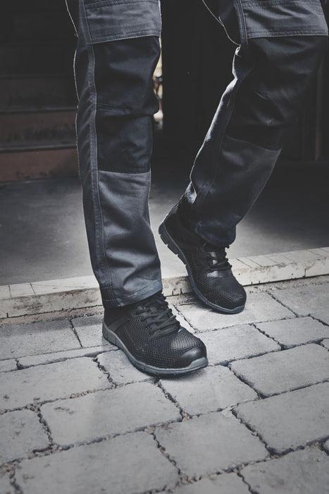 Site Donard, zapatillas de seguridad, negro, talla 12