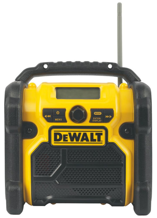 Radio de obra DAB+/FM DeWalt DCR021 10,8/14,4/18 V con batería XR de iones de litio - Sin accesorios