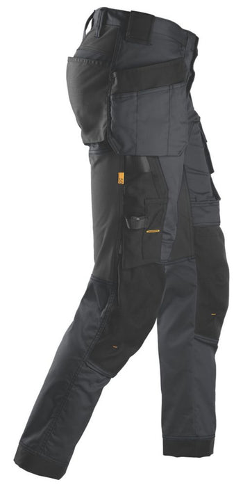 Pantalon extensible Snickers AllroundWork gris / noir tour de taille 36" longueur 32" 