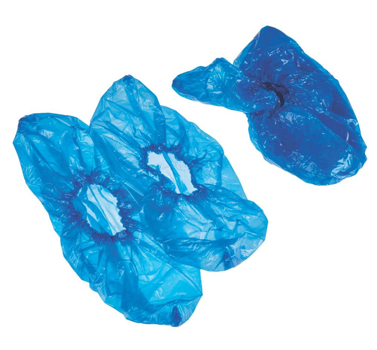 Cubrezapatos desechables, azul, talla única, pack de 100