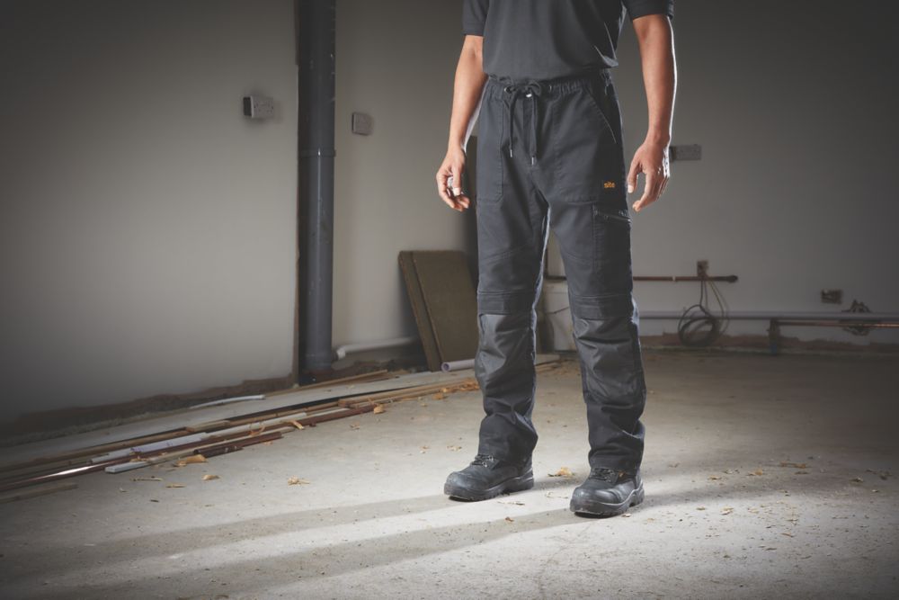 Site Tesem Multi-Pocket Work Trousers Black, Size 44, Length 75 cm