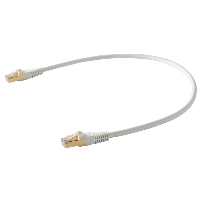 Kabel Ethernet RJ45 kat. 6 biały nieekranowany 0,5 m